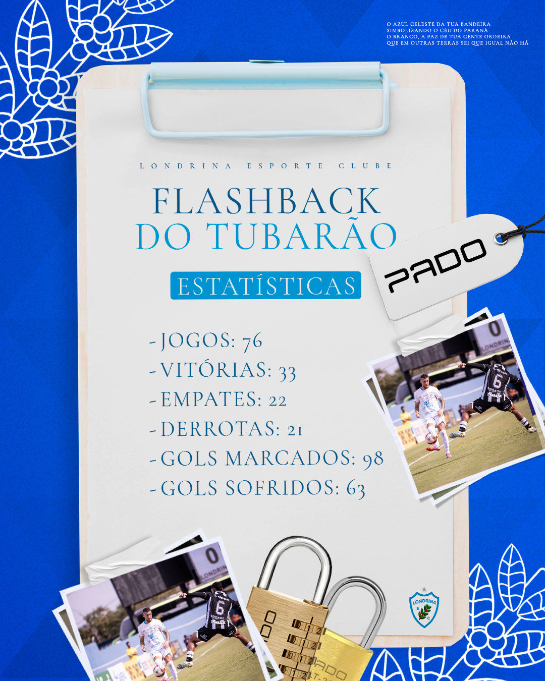 Flashback do Tubarão PADO: Londrina x Operário Ferroviário – Copa do Brasil